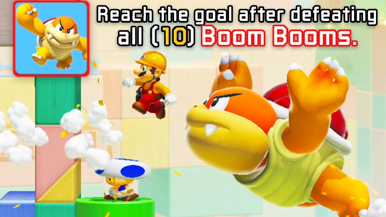 Mario Maker Online but Boom Boom completely takes over...