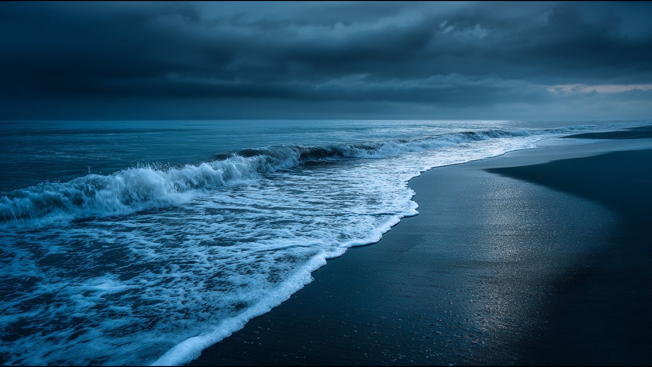 Relaxing Ocean Waves • Stress-Free Nights, Insomnia Relief • Deep Rest & Calm