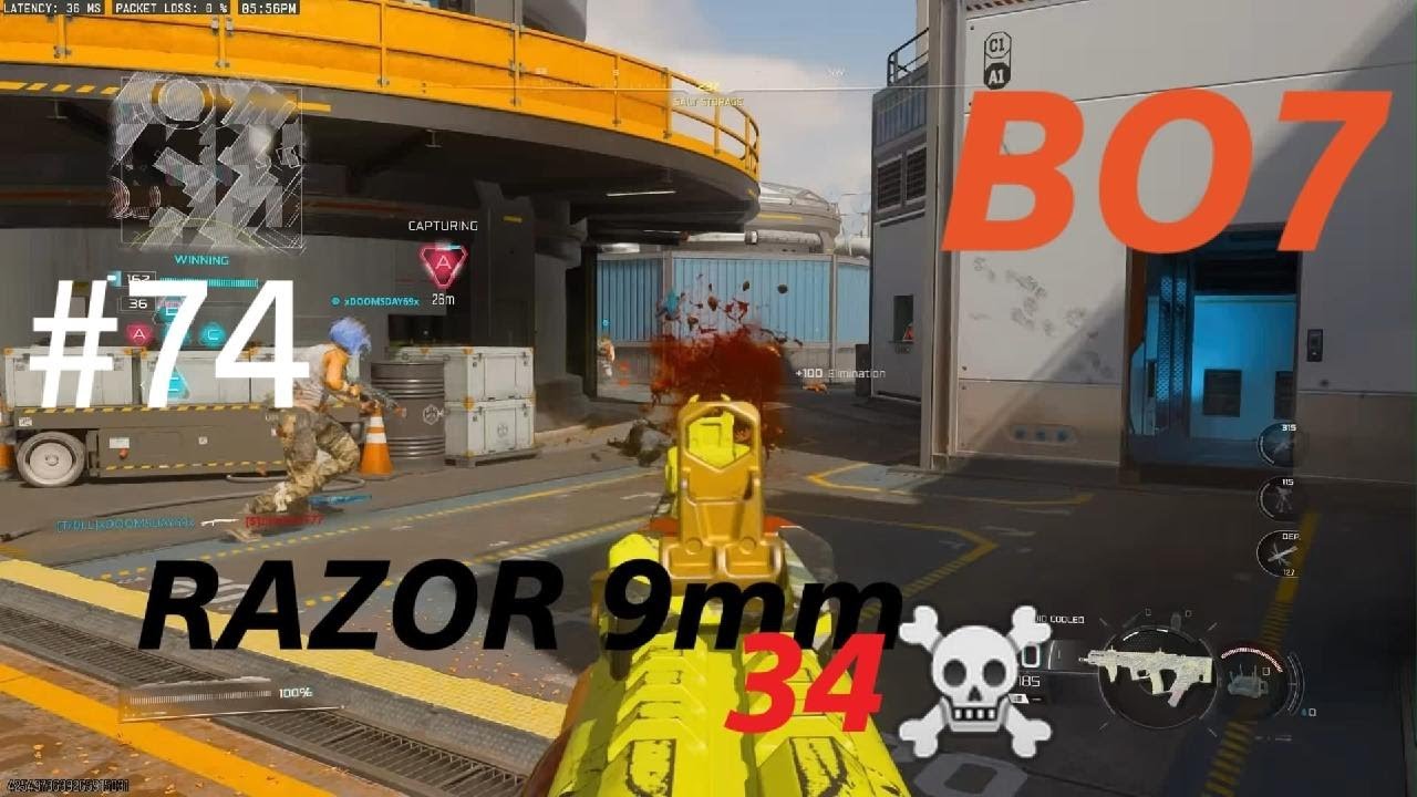 Call of Duty BO7- RAZOR 9mm gameplay on EXPOSURE (No Commentary)