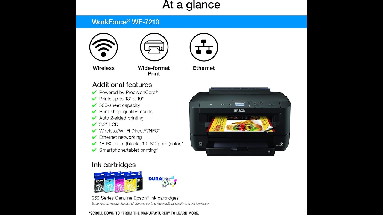 Epson WorkForce WF-7210 Review &mdash; Wireless Wide-Format Printer with Smart Ink Replenishment!