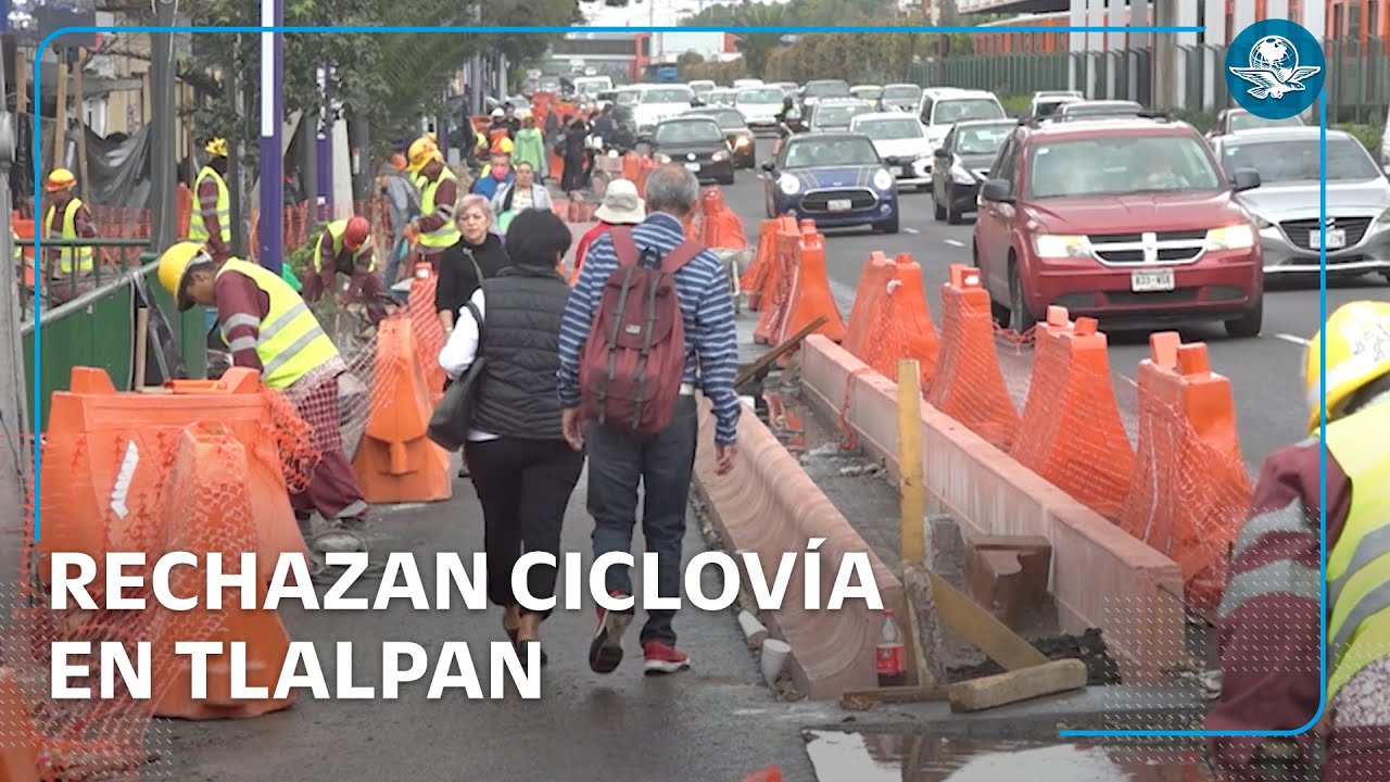 Ciclovía de Tlalpan sortea el rechazo y molestia de los vecinos y comerciantes