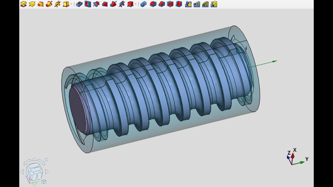 20. FreeCAD 1.0 Для начинающих с нуля! Аддитивная и Субтрактивная спирали