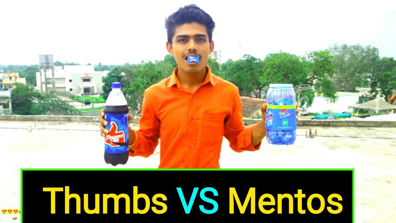 Thumbs Up Mentos Experiment | Concept Experiment