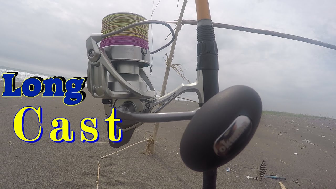 Тестовая катушка спиннинговая серфинг-рыбалка Long Cast Okuma Surf 8K