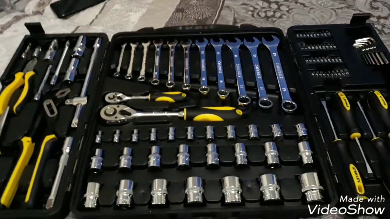 Maleta de ferramentas Stanley 110 peças.