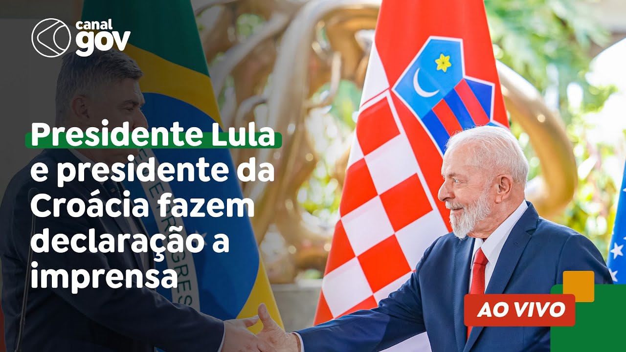🔴Lula e presidente da Croácia fazem declaração a imprensa
