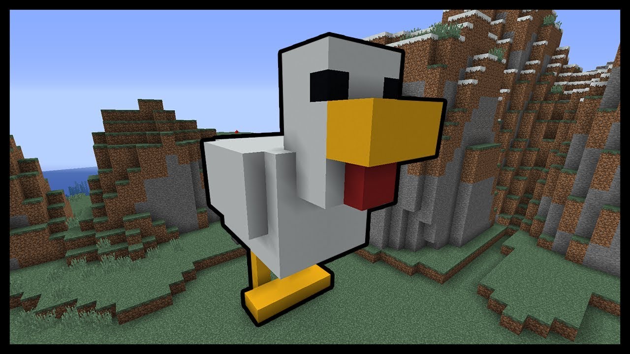 MINECRAFT - COME FARE LA STATUA DI UNA GALLINA