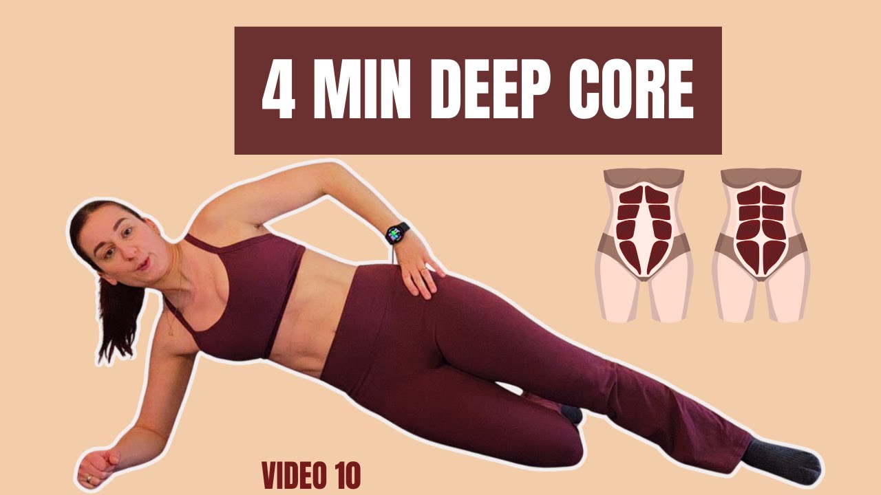 4‑Minute Deep Core Workout for Diastasis Recti | Postpartum Safe Exercises
