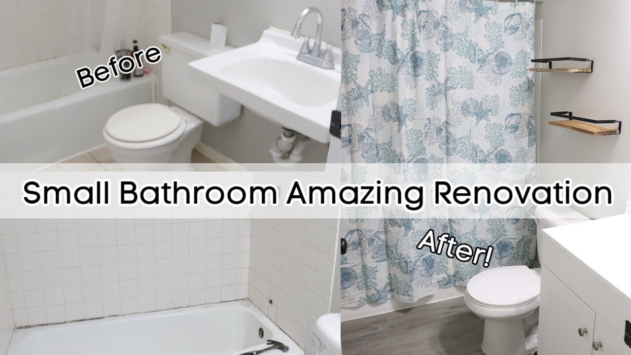 Small Bathroom Renovation on a Budget | Rental Property Transformation