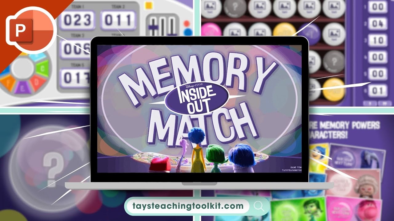 INSIDE OUT MEMORY MATCH | Free PowerPoint Game for ESL, EFL, and Foreign Languages