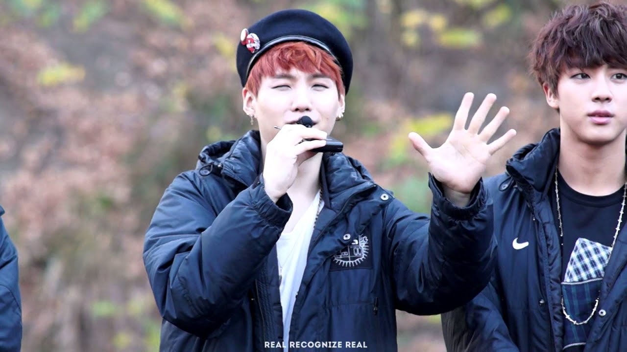 141109 인기가요 막방 팬미팅 방탄소년단 슈가 :: 자기소개 슙슙 'ㅅ'!