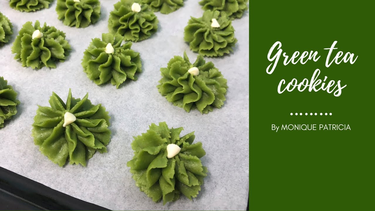 Resep Semprit Greentea 🍵 | Kreasi Kue Kering Lebaran - Monique Patricia