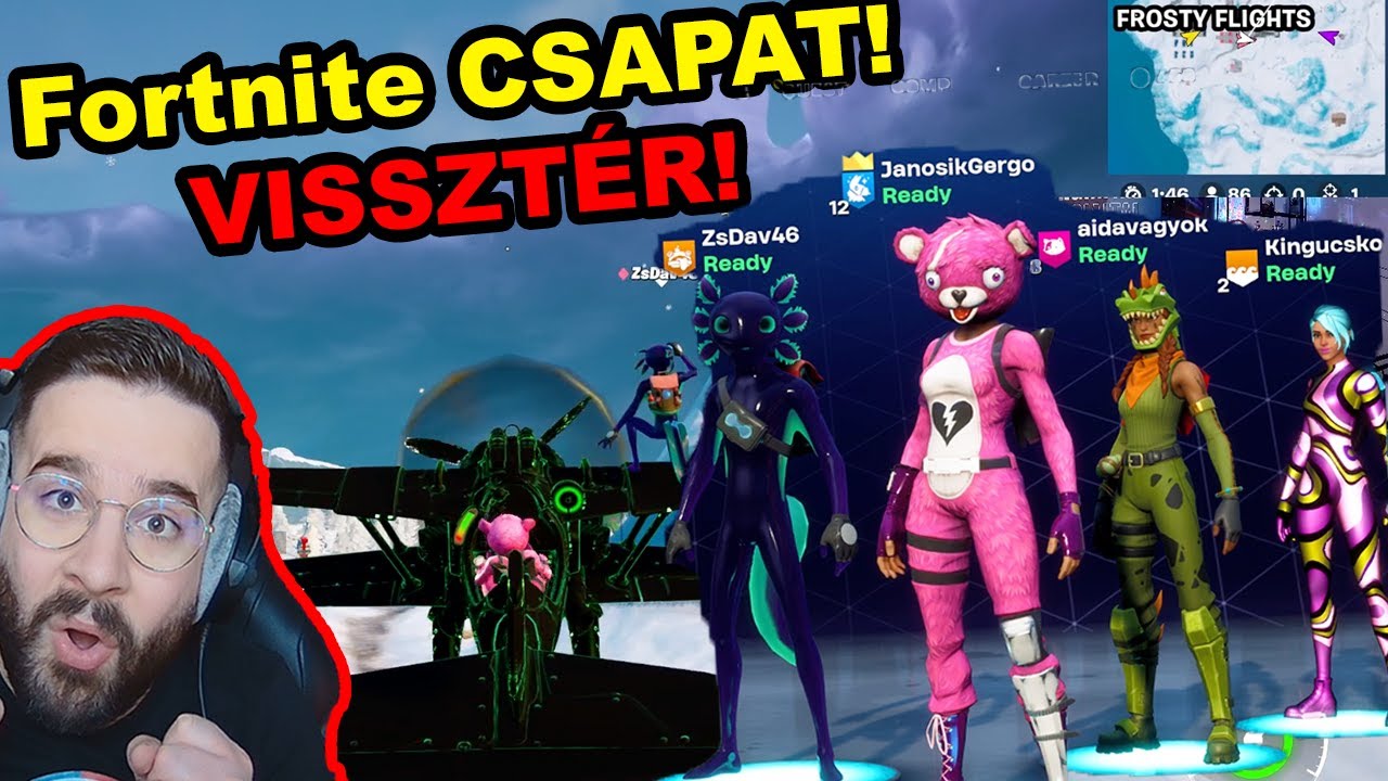 EZT KÉRTÉTEK ÉVEK ÓTA... | Fortnite a RÉGI CSAPATTAL! Kinga, Aida és ZsDav