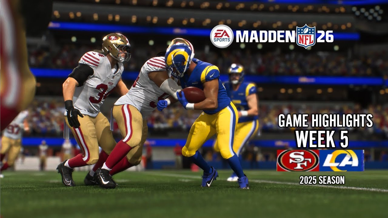 🏈 Madden 26 Week 5 | Los Angeles Rams vs San Francisco 49ers Game Highlights