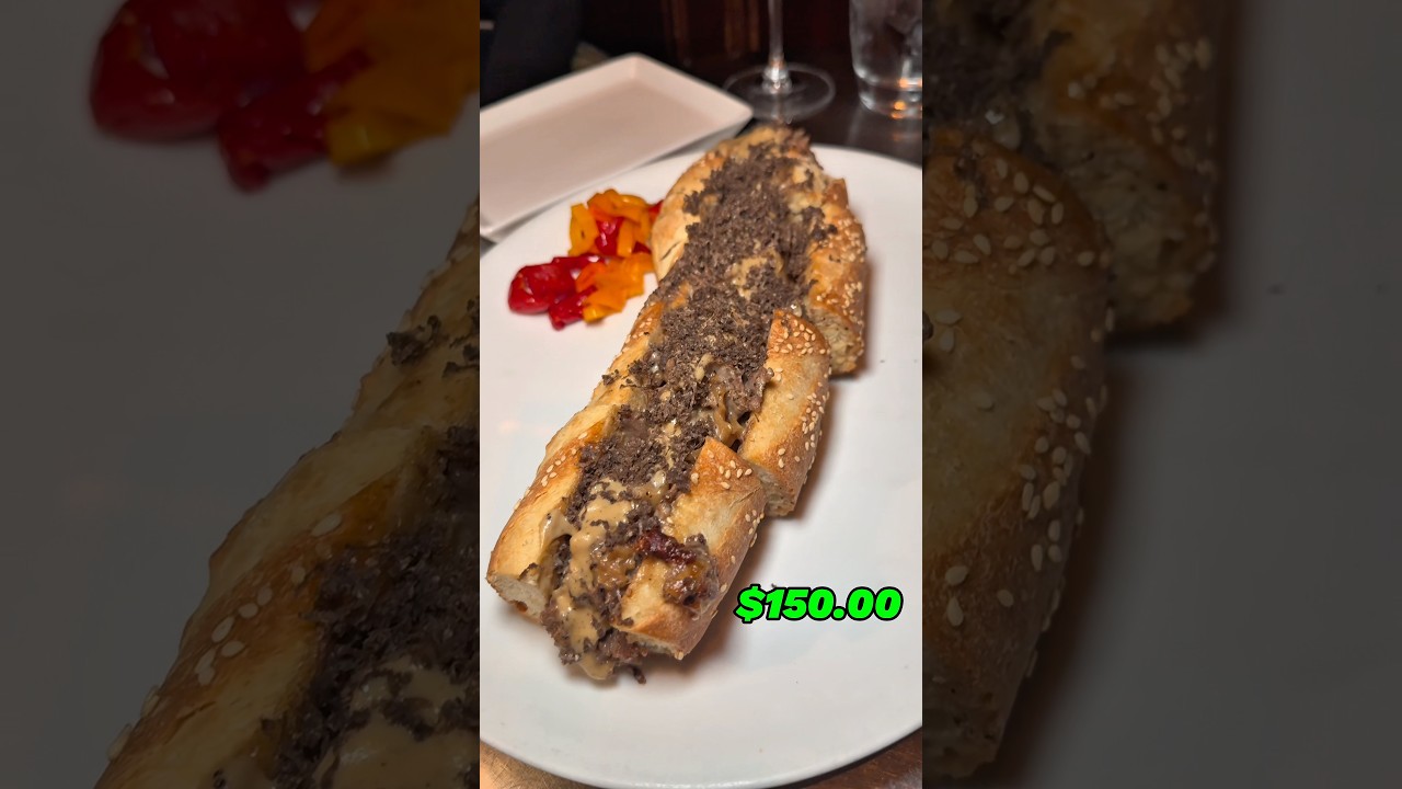 Trying the world’s most Expensive cheesesteak! 🔥💰 @barclayprime