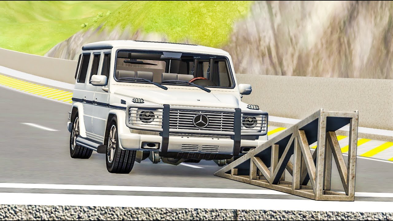 Barrel Roll Flip Ramp Crashes #8 - BeamNG Drive