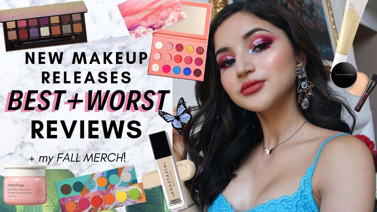NEW MAKEUP RELEASES FAVORITES + FAILS ✰ abh x jackie aina, lunar beauty, fenty + fall merch reveal!