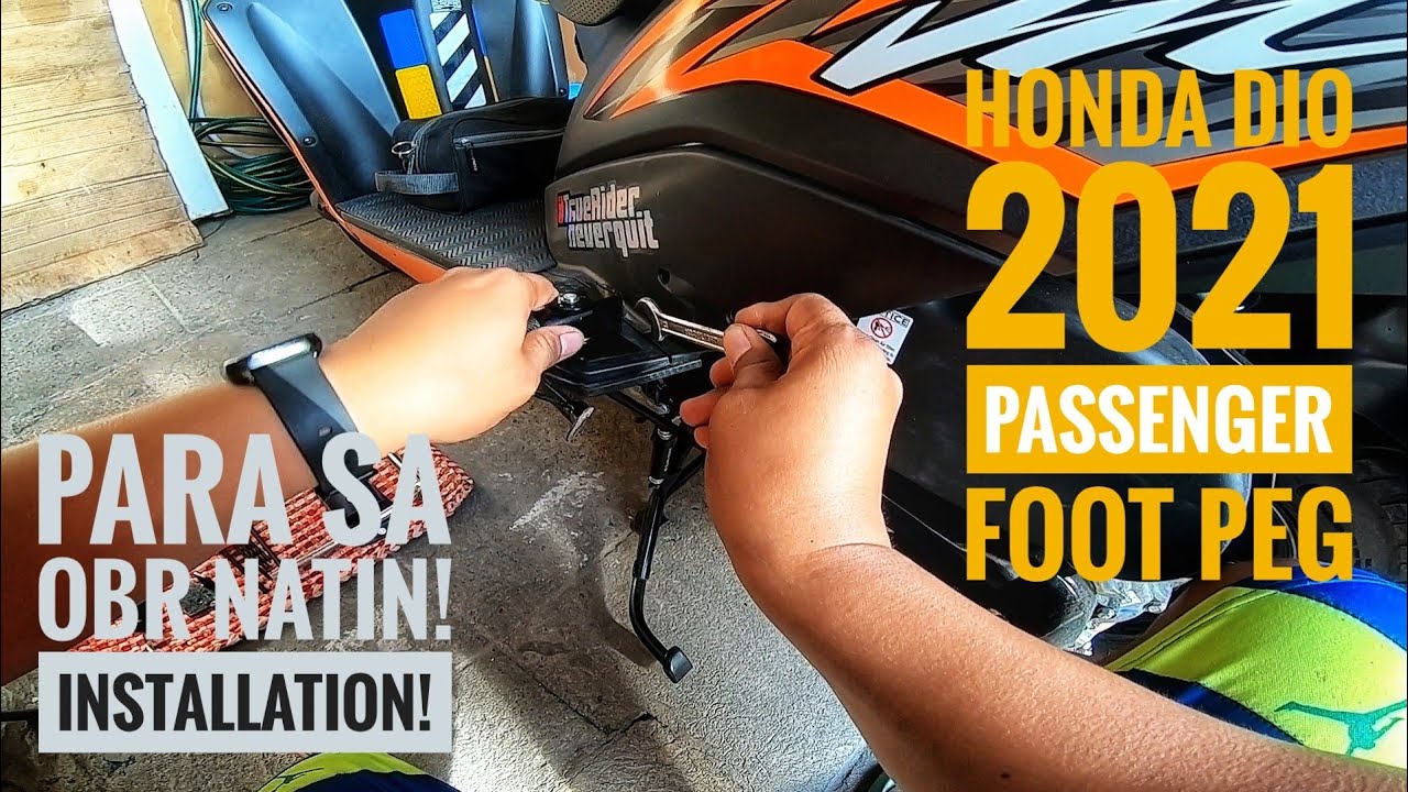 HONDA DIO 2021 | CUSTOM MADE PASSENGER FOOT PEG : NOW AVAILABLE | LAZADA & SHOPEE