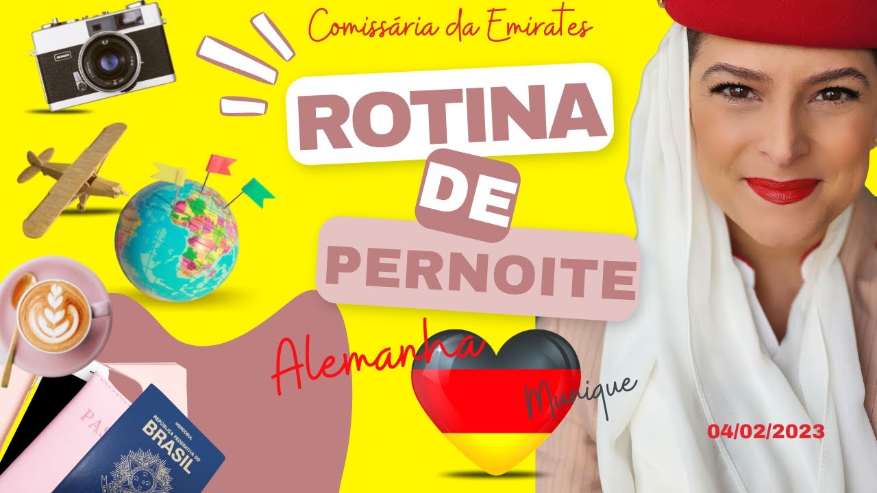 COMISSÁRIA  DA EMIRATES - ROTINA DE PERNOITE EM MUNIQUE