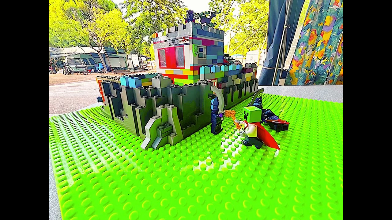 LEGO Caped Hero vs Fortress Guard 🧱🤠🐅🏰⚔️🔥