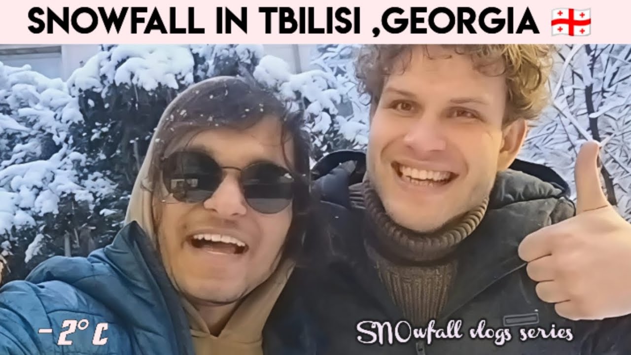 SNOWFALL IN TBILISI GEORGIA 🇬🇪| WINTERS IN GEORGIA | VERE's park ,Tbilisi |MBBS in abroad Georgia🇬🇪