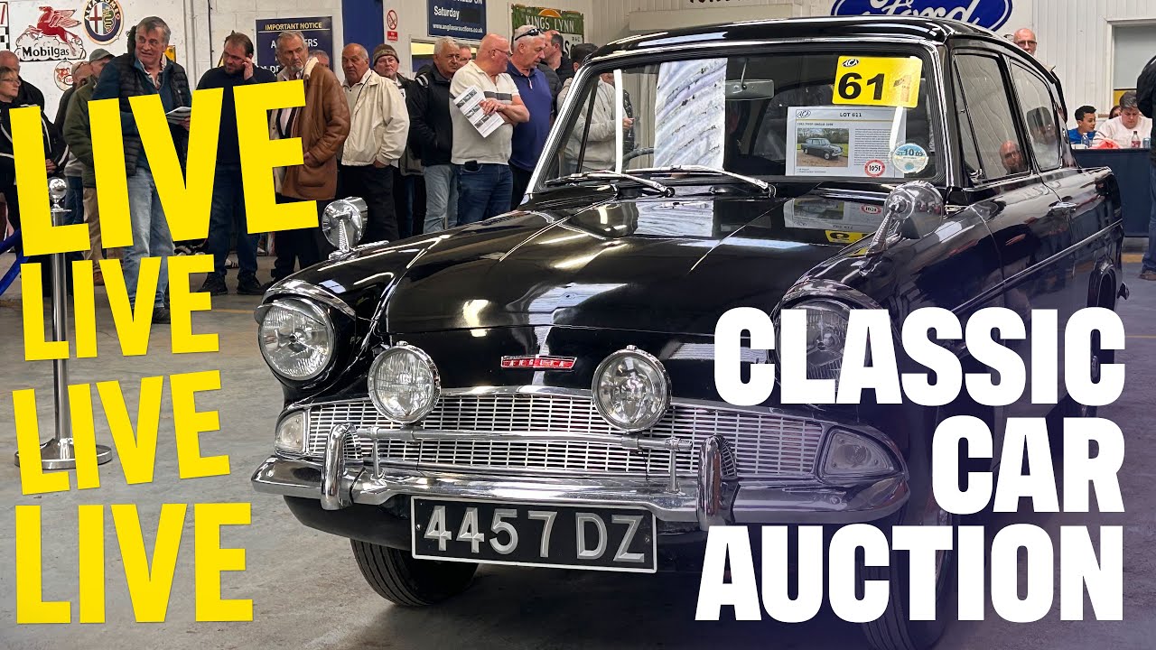 LIVE CLASSIC CAR AUCTION! Day Two of Anglia Car Auctions April 2024 sale