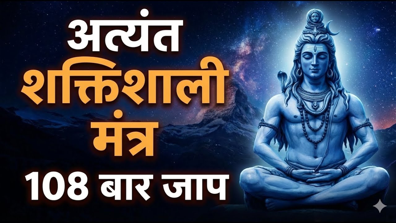 Om Namah Shivaya Mantra | ॐ नमः शिवाय | 108 Times | Peace, Positivity & Shiv Blessings