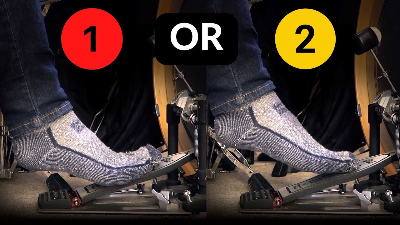 Which way should you play the BASS DRUM?