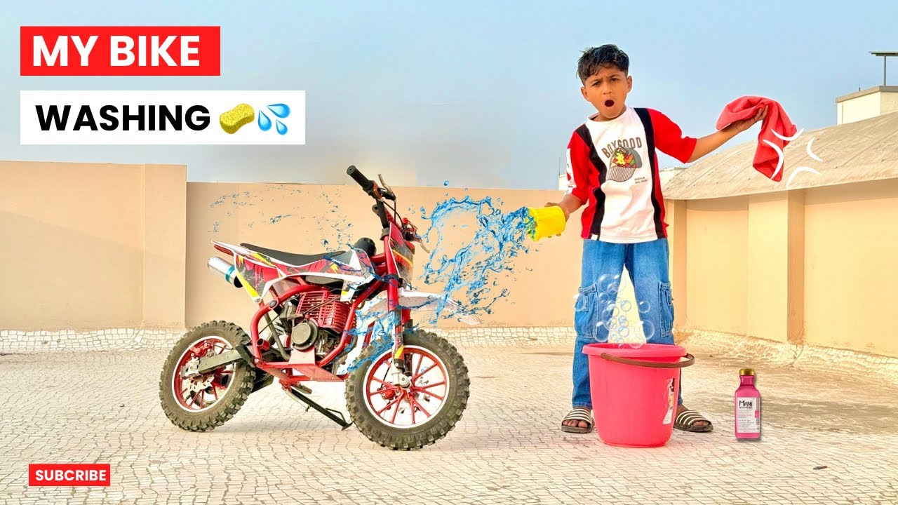 Tappu Ki Bike Washing..🏍️💦🧽 || Tappu Parmar Vlog #explore #tappuparmar