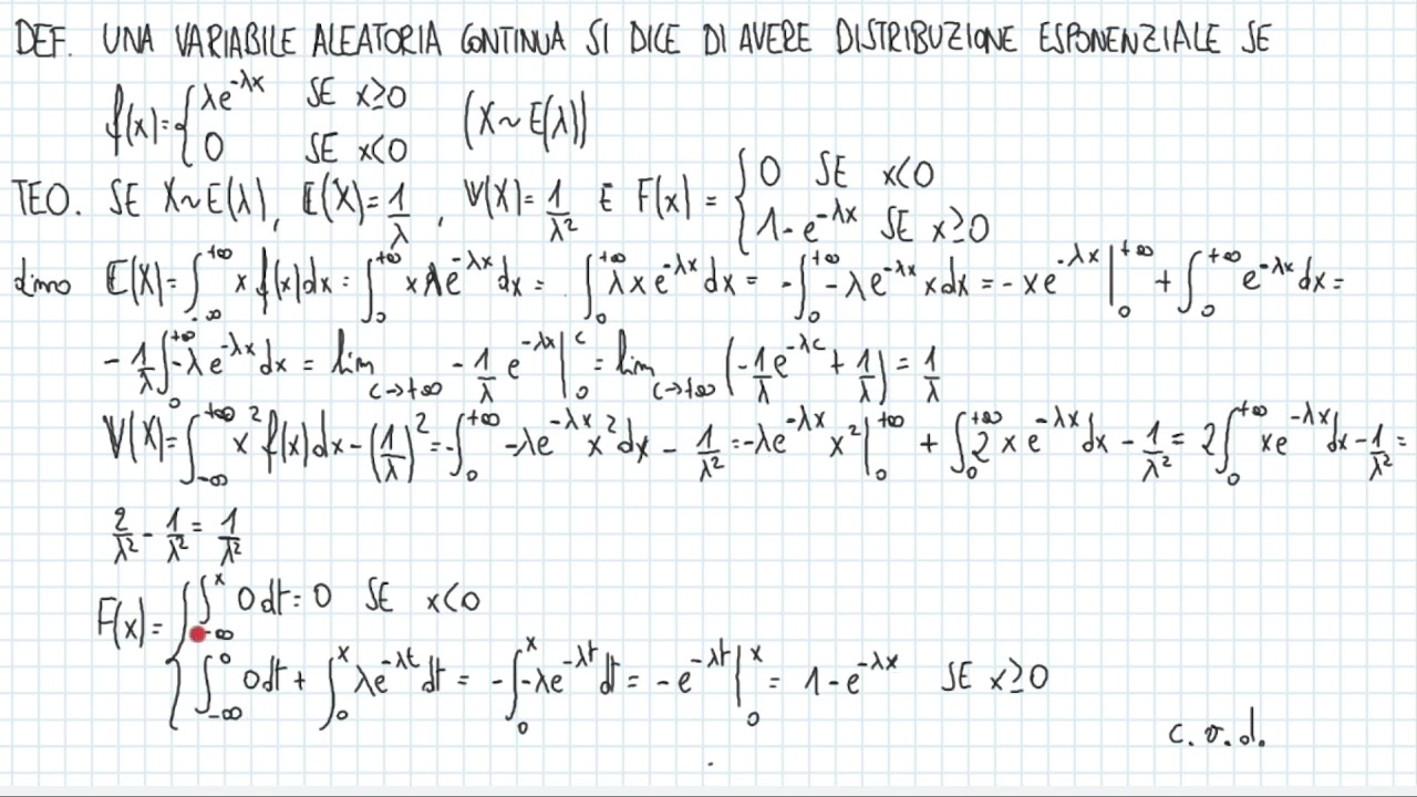 Variabili aleatorie continue