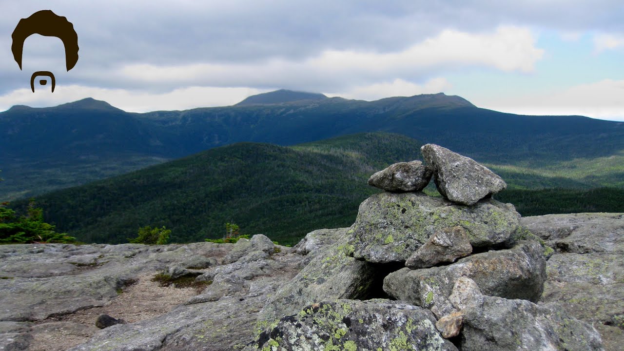 Hiking Mount Isolation in White Mountains New Hampshire from Rocky Branch North to Davis Path