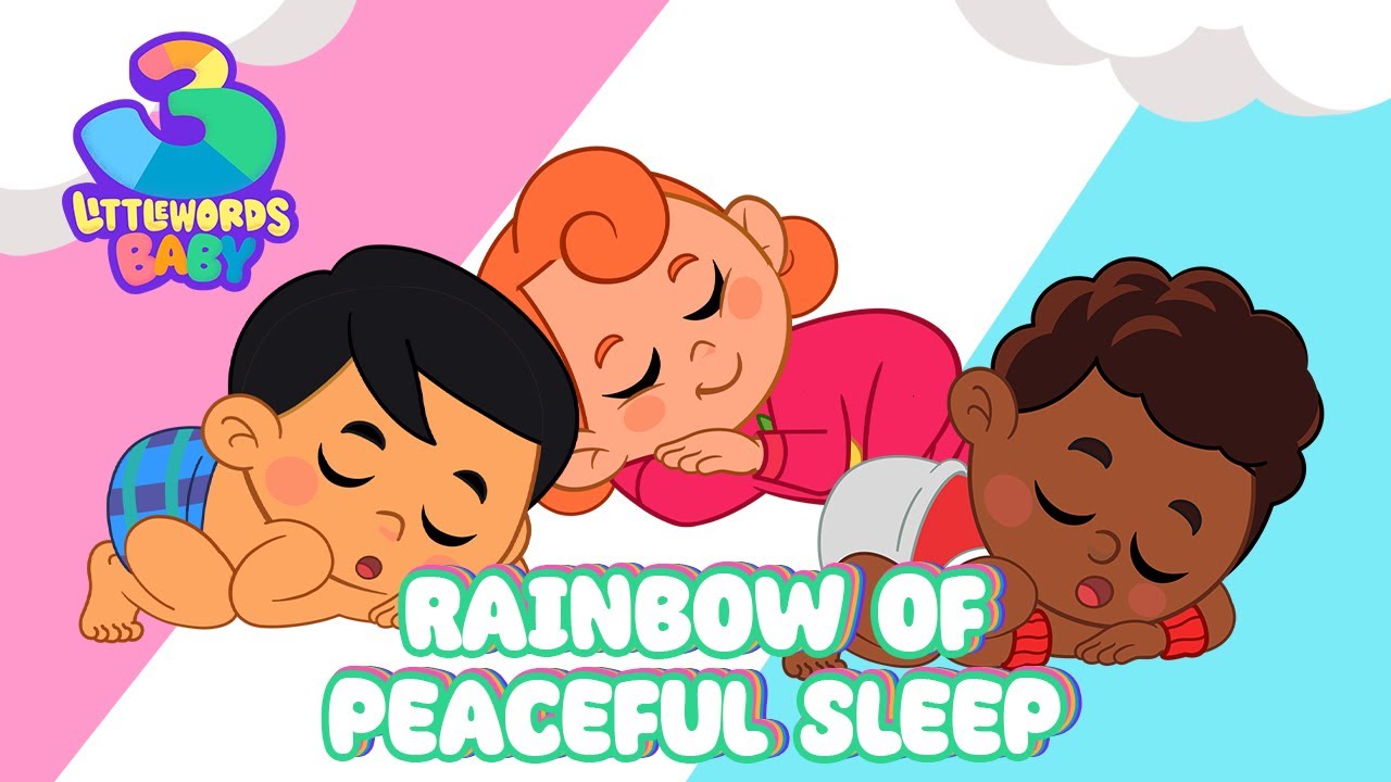 Pink, Blue & White Noise Mix – Rainbow of Peaceful Sleep (5h) | 3 Little Words Baby