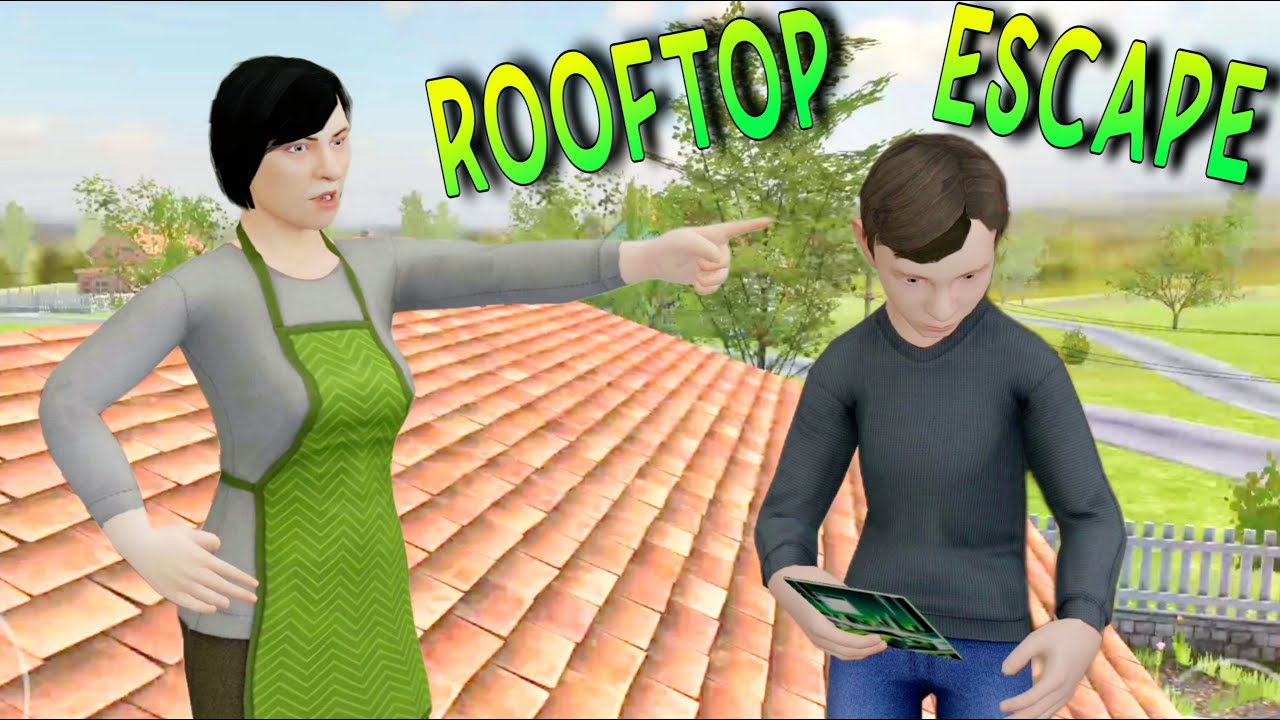 Schoolboy Runaway Stealth In Rooftop Escape