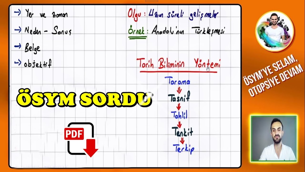 1) Tarih Bilimine Giriş - Tarih ve Zaman - TYT Tarih 2025