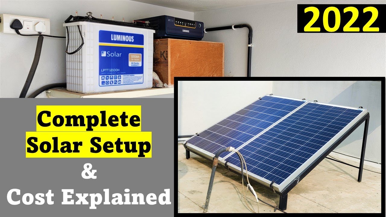 Solar Power Backup for Home Complete Setup Details (2022)