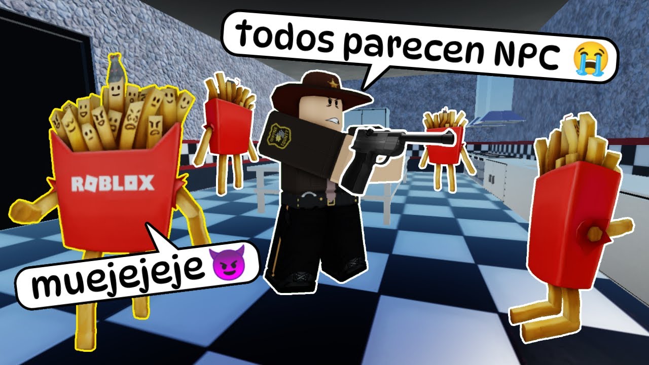 Desesperando a los sheriffs 😂😂 I NPC o MUERTE I GAMEPLAY NARRADO I ROBLOX
