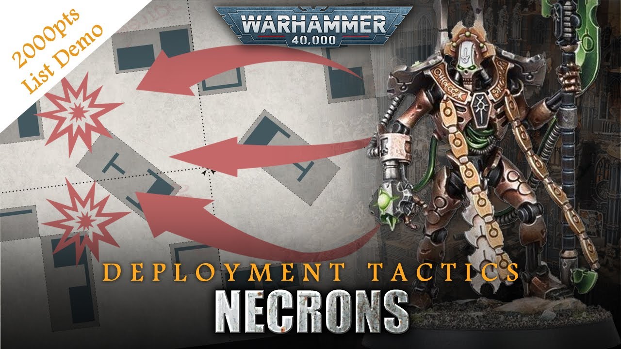 NECRONS Deployment Tactics Demo 2000pts Tier List Warhammer 40K