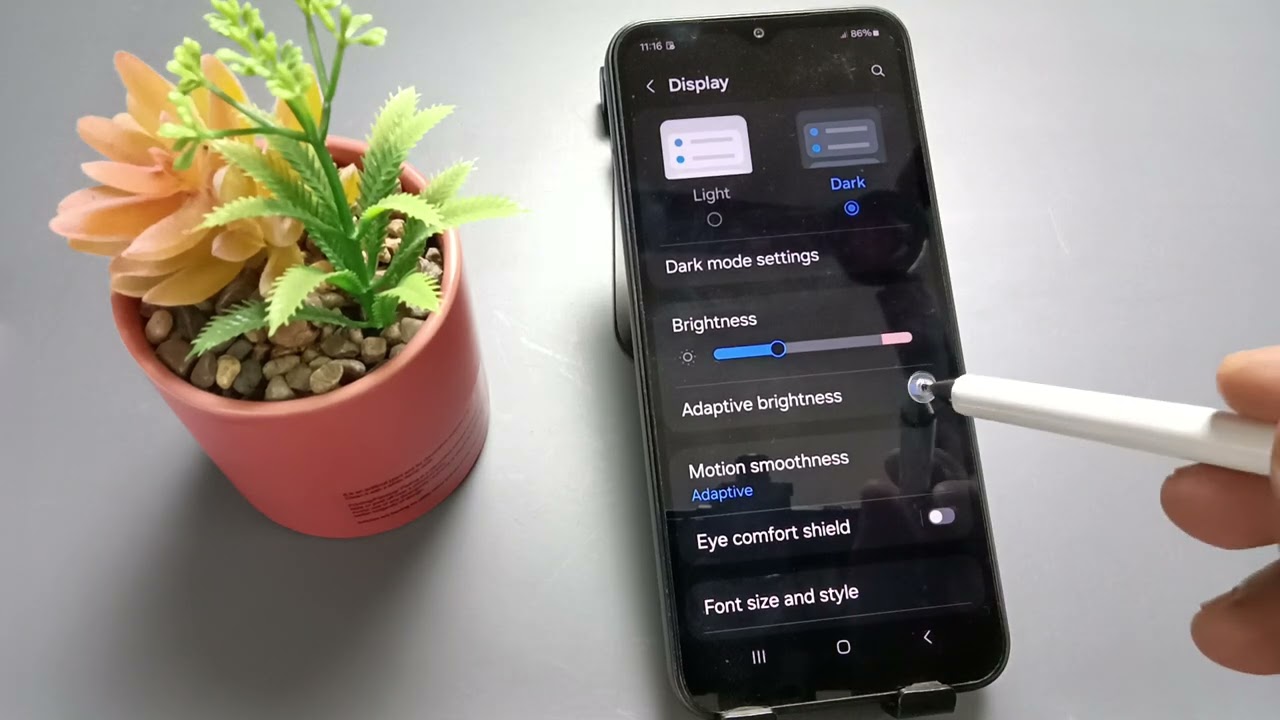 Samsung Galaxy M16 5G | How to Enable or Disable Adaptive Brightness on Samsung Galaxy M16 5G