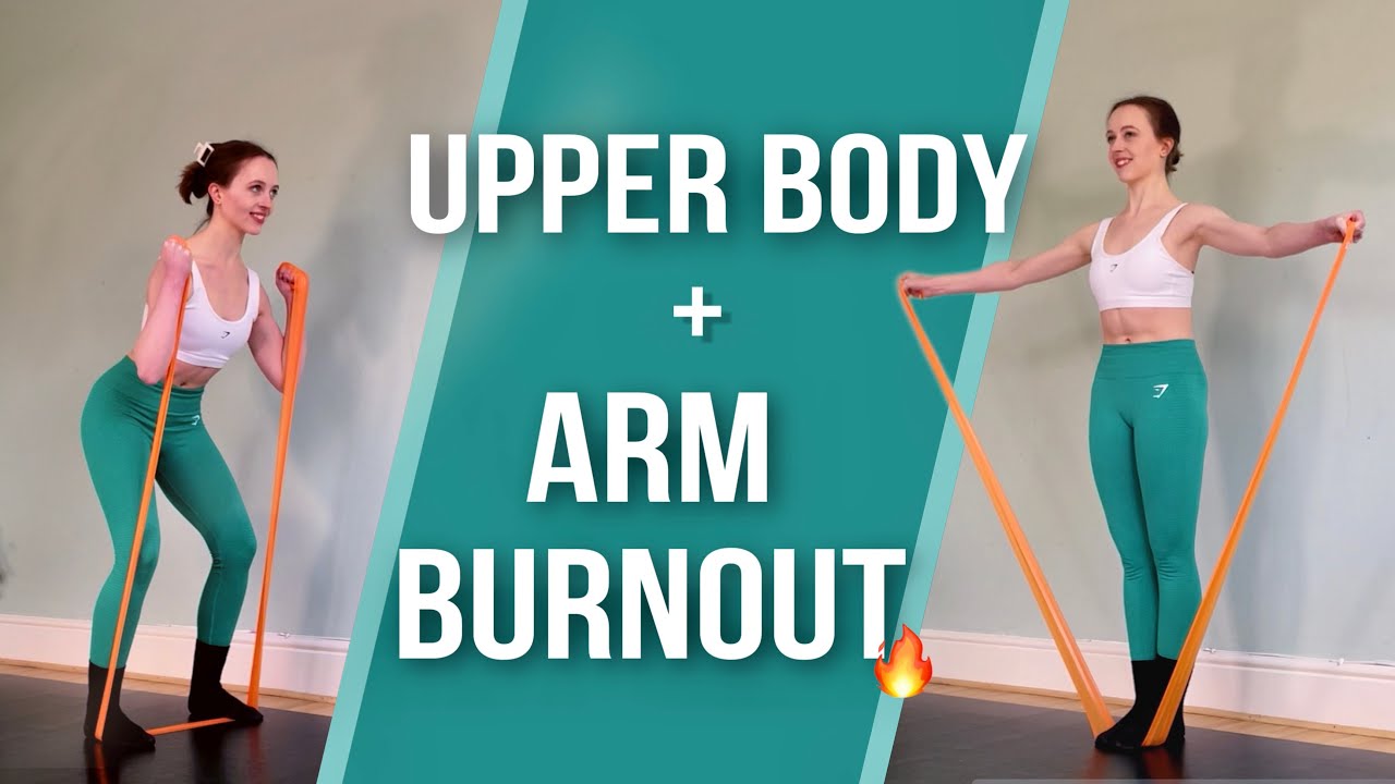 UPPER BODY PILATES with Resistance Band (20 Min) || Ballet Inspired Arms Workout