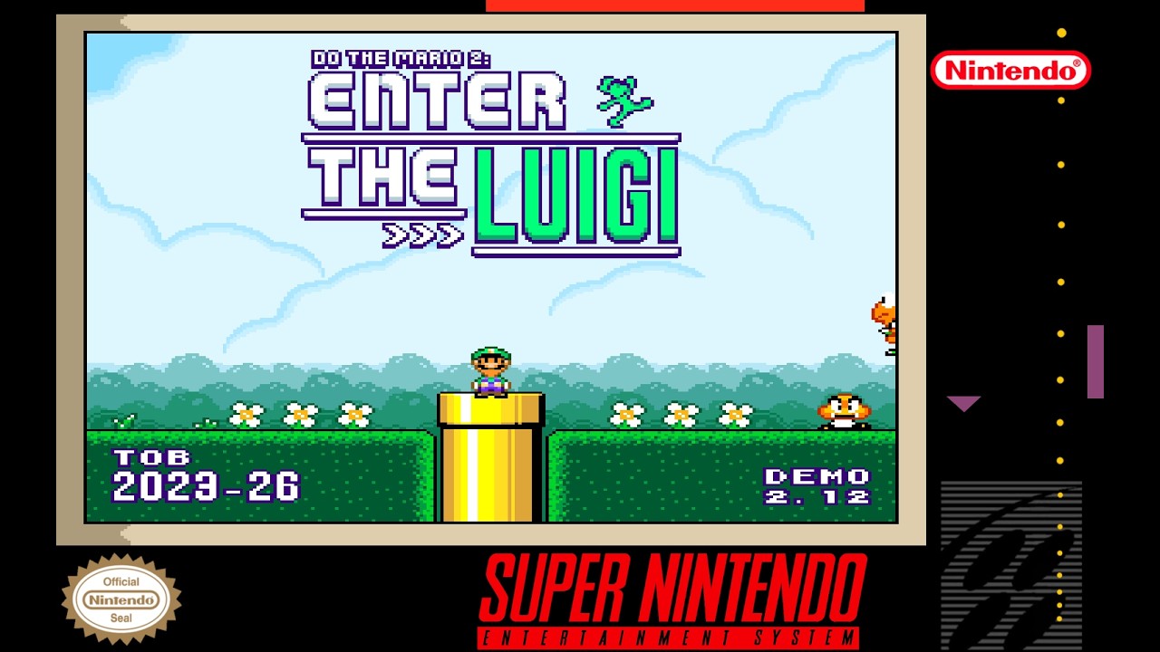 [4K/60FPS] Do The Mario 2: Enter The Luigi (Demo 2 V2.12) (2023-2026) SMW Hack Прохождение