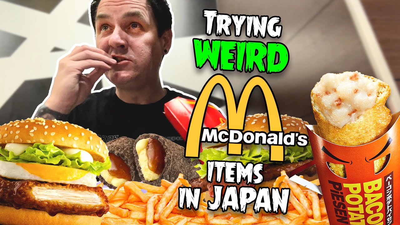 Trying Weird and Different Menu Items at McDonalds in Osaka Japan R.I.P. Morgan Spurlock