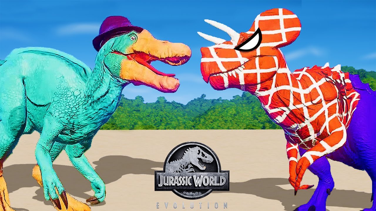 PERRY THE PLATYPUS VS SPIDERMAN ULTIMASAURUS - DINOSAUR BATTLE || JURASSIC WORLD EVOLUTION