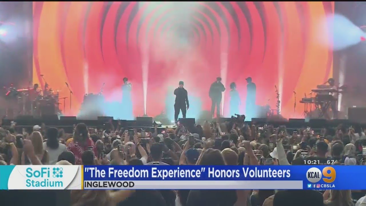 'The Freedom Experience' Concert At SoFi Stadium Saturday Celebrated Volunteerism