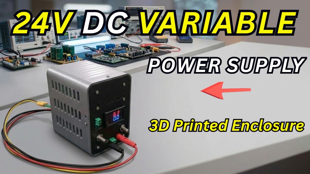 Powerful Variable Power Supply Using 6 Layer PCB + 3D Printed Enclosure | @JLCPCB