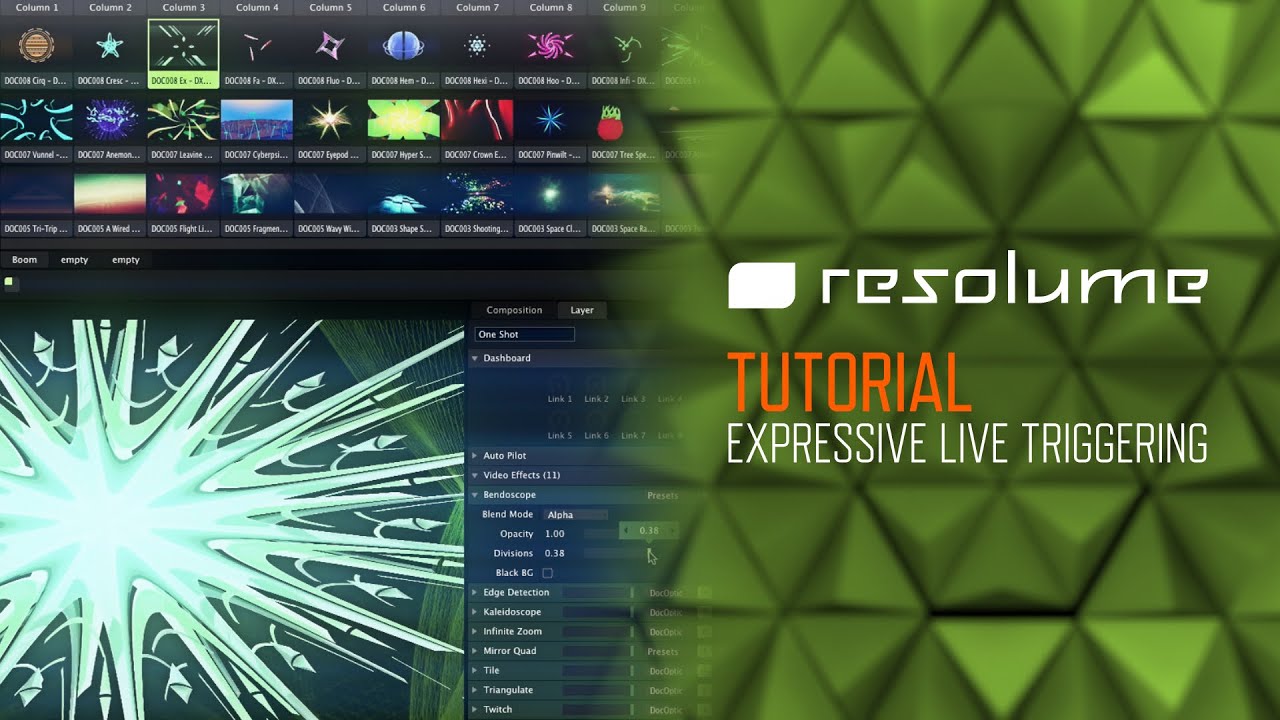 Resolume Arena & Avenue (Tutorial): Expressive Live Triggering
