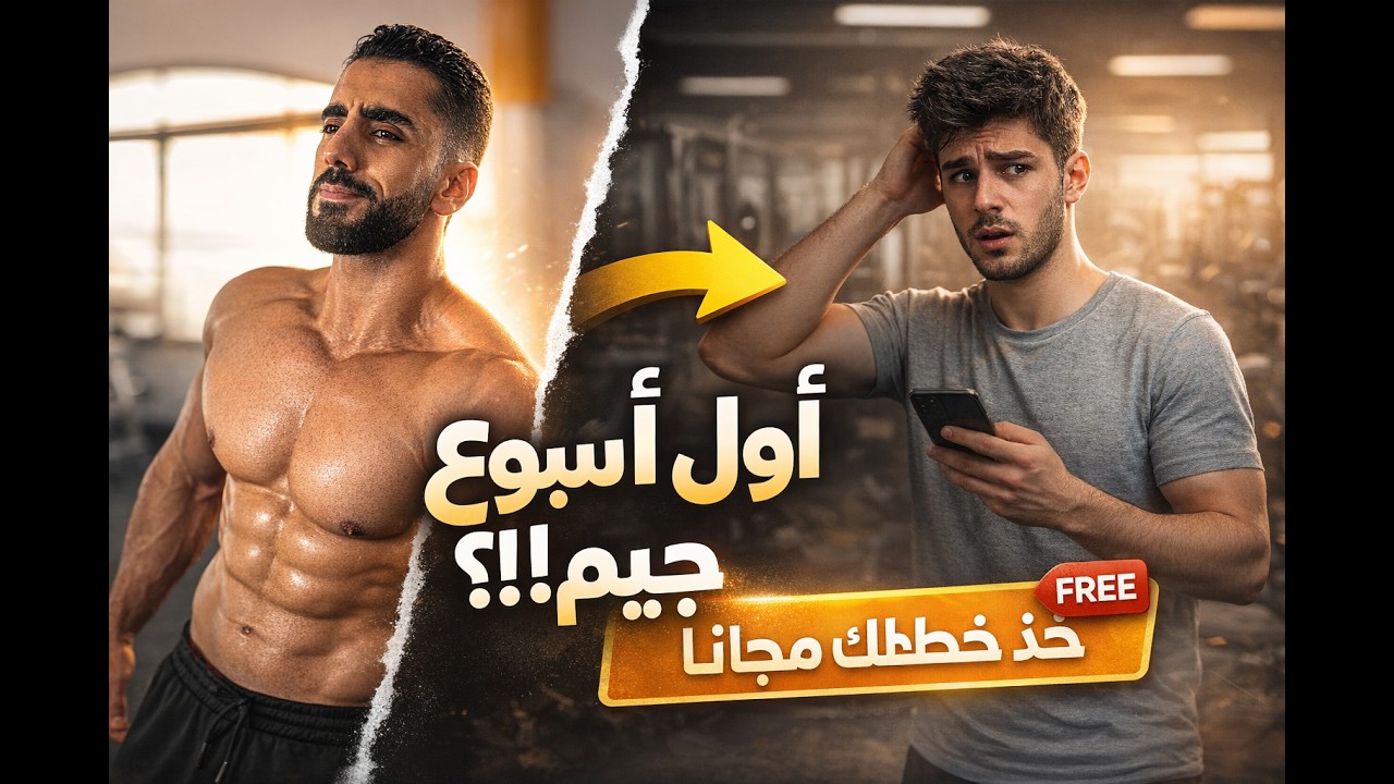جدول تمرين مجاني للمبتدئين  - شو تسوي أول يوم بالجيم و نصائح مهمة ستختصر عليك الكثير !!
