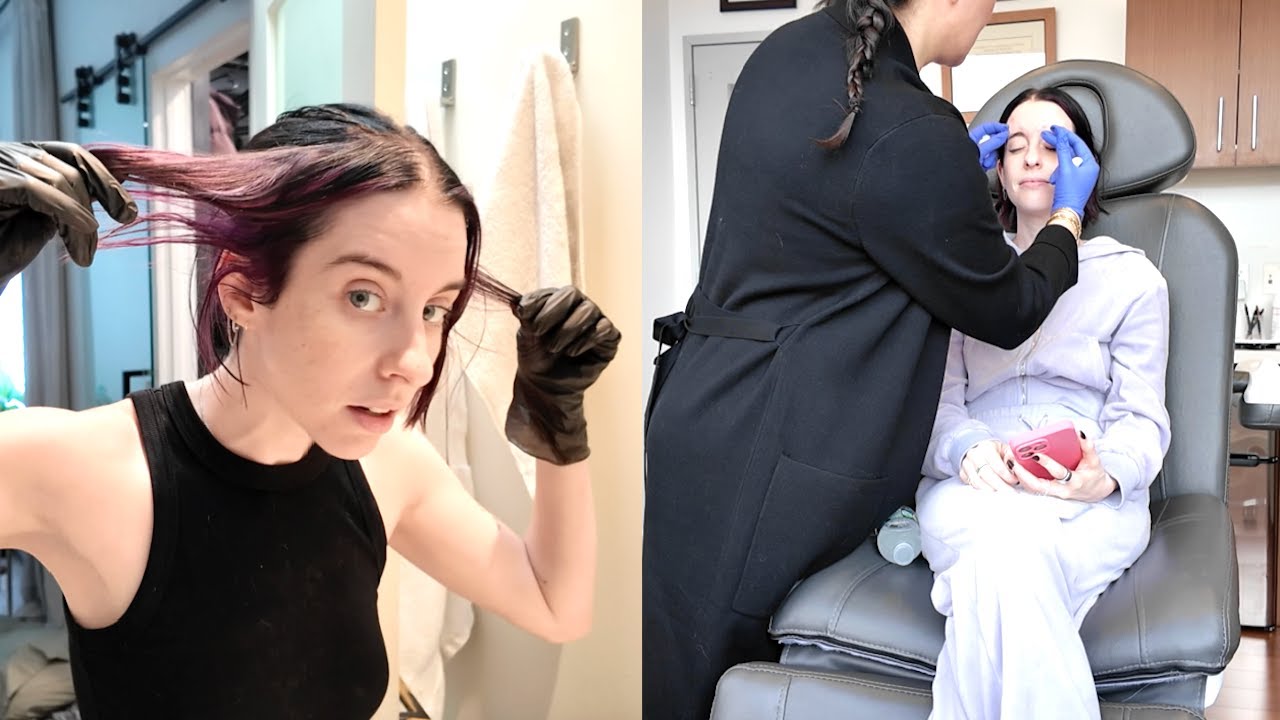 Dying my hair myself, botox appointment, errands!