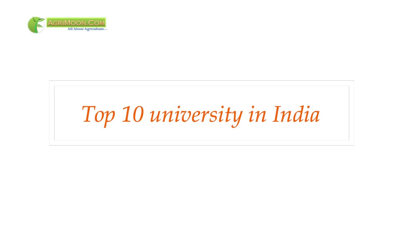 Top 10 Agricultural University in India 2016 | AgriMoon