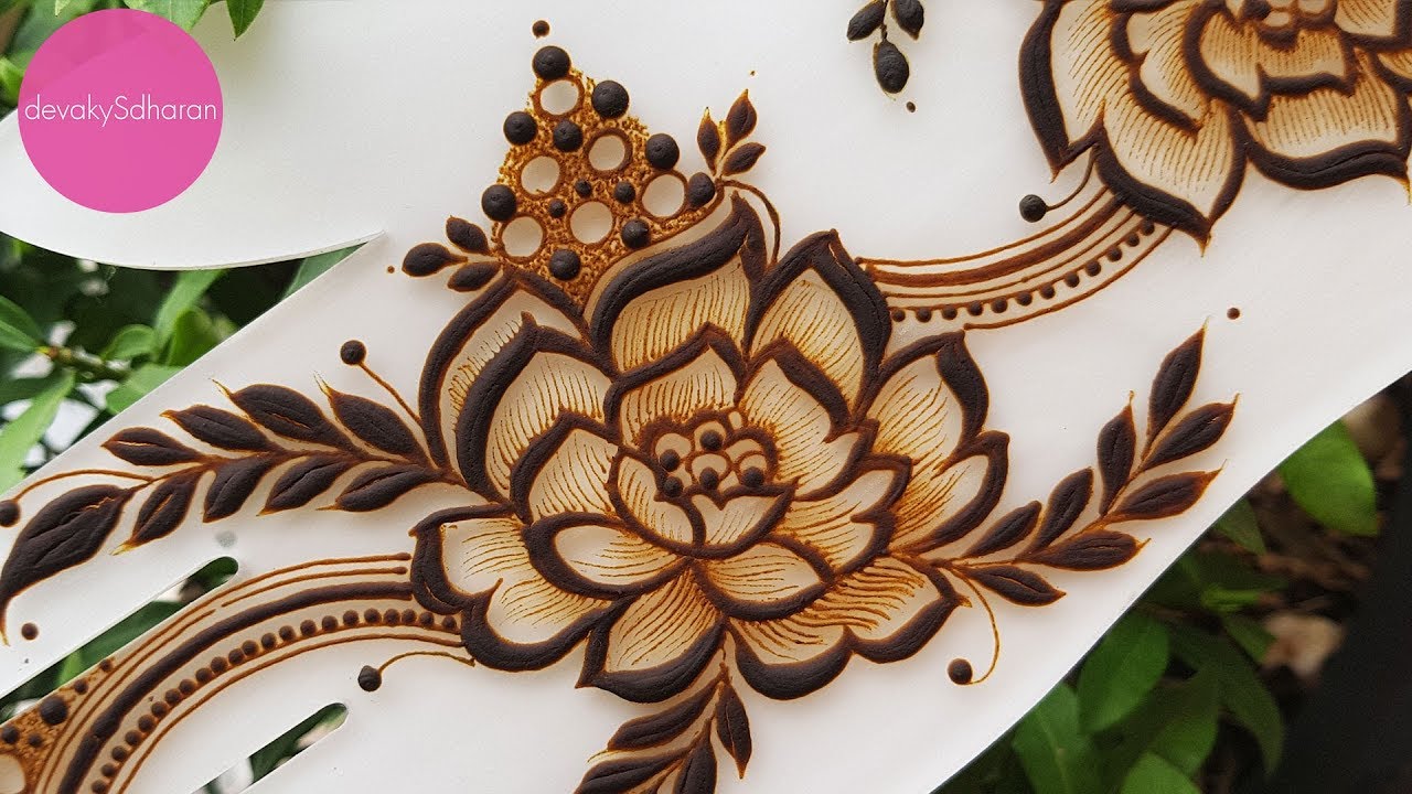 Peonies | Henna tutorials, classes and lessons by Devaky S Dharan