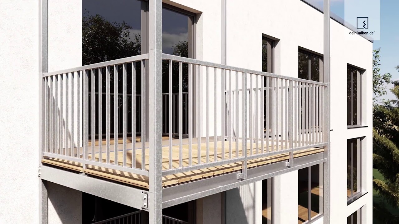 DeinBalkon.de Aufbauvideo Montagevideo Balkon Balkonanlage Anbaubalkon Vorstellbalkon Balkonbausatz!